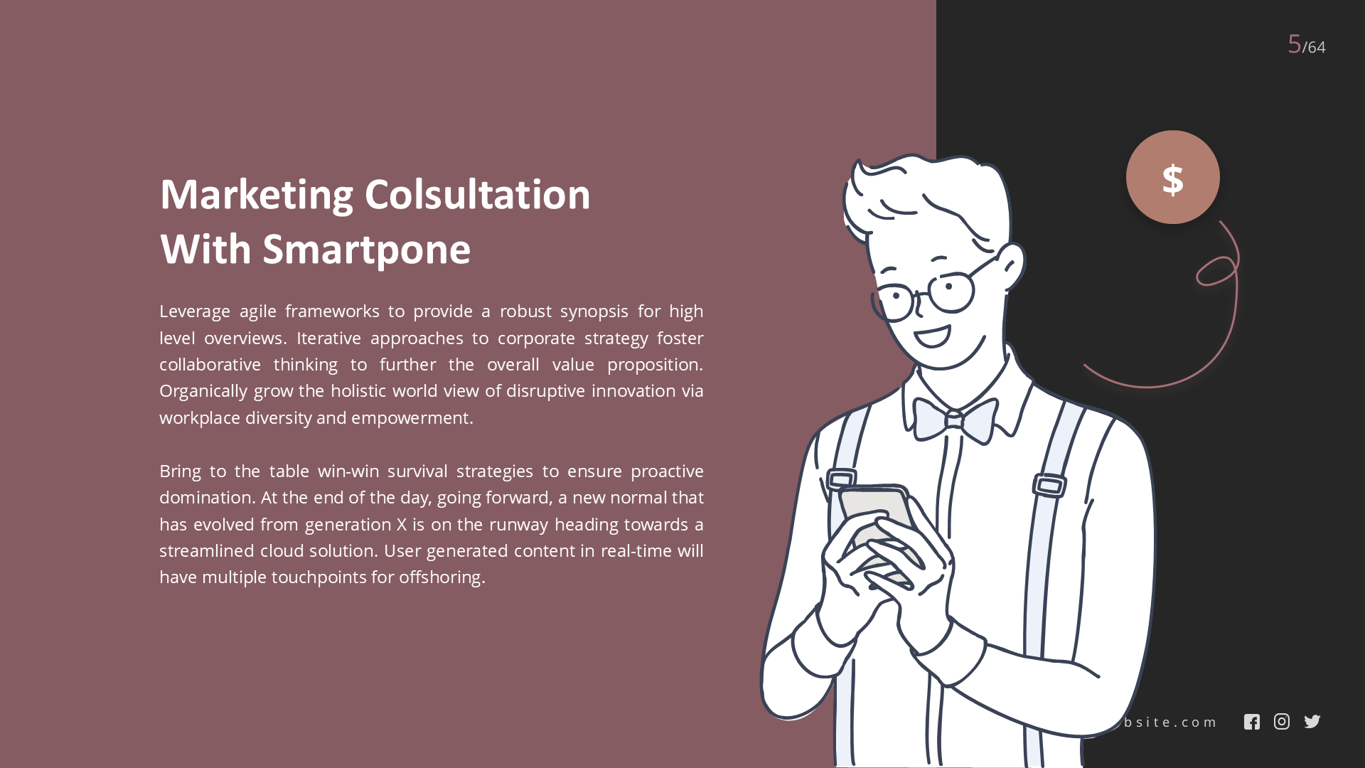 Marketic Dark slide 5